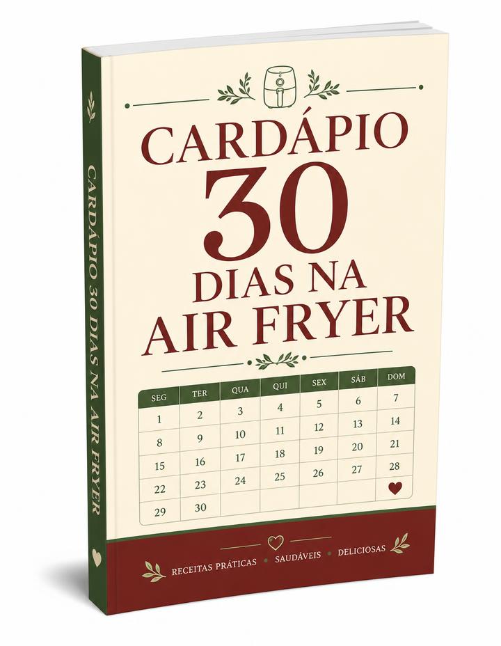 Capa do bônus Cardápio 30 Dias na Air Fryer